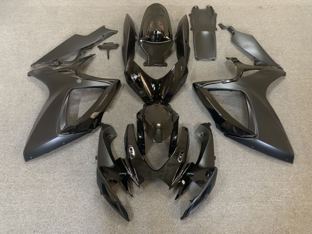 2006-2007 Noir Brillant & Mat GSXR 600-750 Carénage Moto 2006-2007 Noir Brillant & Mat GSXR 600-750 Carénage Moto
