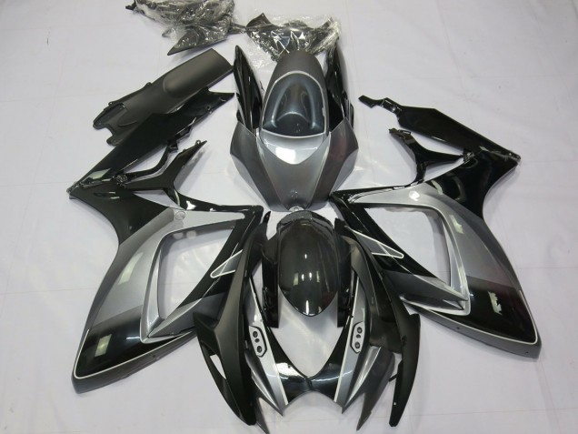 2006-2007 Noir Gris Spécial GSXR 600-750 Carénage Moto 2006-2007 Noir Gris Spécial GSXR 600-750 Carénage Moto