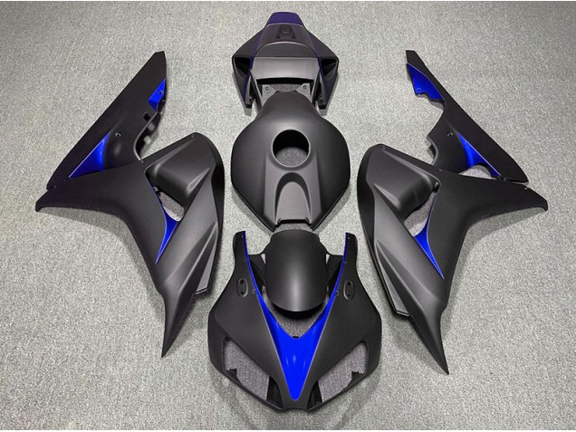 2006-2007 Noir Mat & Bleu CBR1000RR Carénage Moto 2006-2007 Noir Mat & Bleu CBR1000RR Carénage Moto