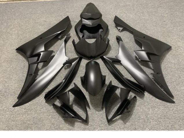 2006-2007 Noir Mat Complet R6 Carénage Moto 2006-2007 Noir Mat Complet R6 Carénage Moto