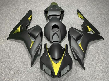 2006-2007 Noir Mat & Jaune CBR1000RR Carénage Moto