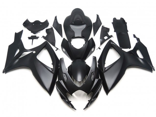2006-2007 Noir Mat OEM Style Personnalisé GSXR 600-750 Carénage Moto 2006-2007 Noir Mat OEM Style Personnalisé GSXR 600-750 Carénage Moto