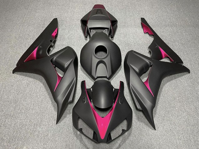 2006-2007 Noir Mat & Rose CBR1000RR Carénage Moto 2006-2007 Noir Mat & Rose CBR1000RR Carénage Moto