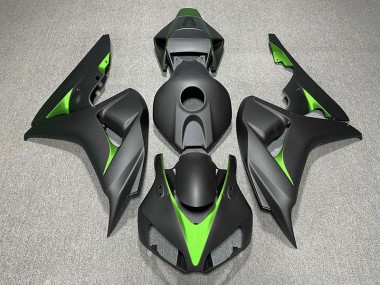 2006-2007 Noir Mat & Vert CBR1000RR Carénage Moto
