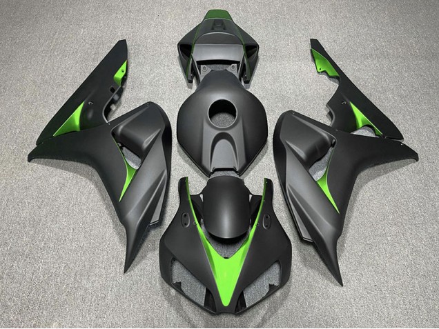 2006-2007 Noir Mat & Vert CBR1000RR Carénage Moto
