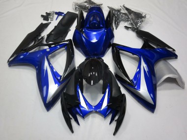 2006-2007 OEM Style Bleu Profond GSXR 600-750 Carénage Moto