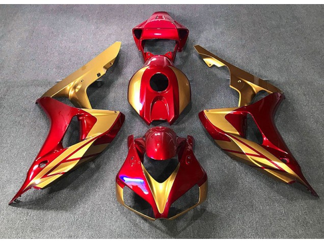 2006-2007 Or Rouge CBR1000RR Carénage Moto 2006-2007 Or Rouge CBR1000RR Carénage Moto
