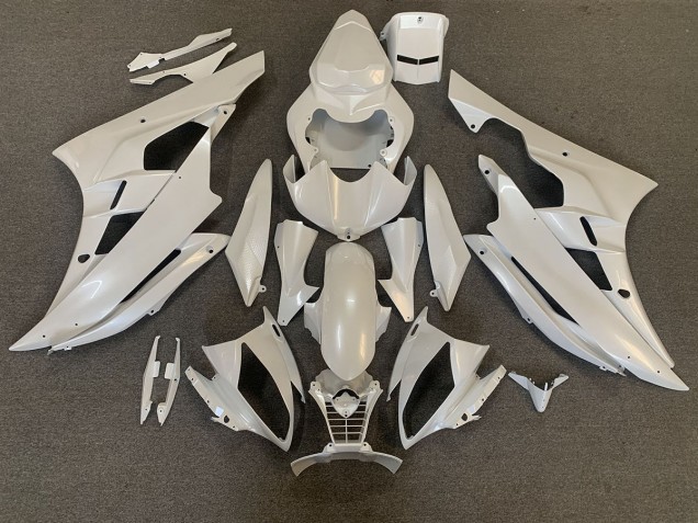 2006-2007 Perle Blanche R6 Carénage Moto 2006-2007 Perle Blanche R6 Carénage Moto