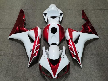 2006-2007 Rouge Bonbon & Blanc CBR1000RR Carénage Moto