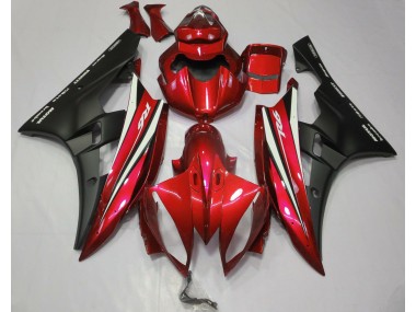 2006-2007 Rouge Noir & Blanc R6 Carénage Moto