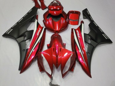 2006-2007 Rouge Noir & Blanc R6 Carénage Moto