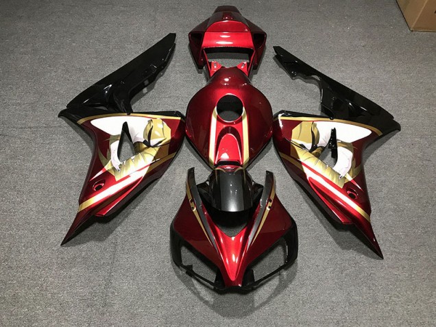 2006-2007 Rouge Profond & Or CBR1000RR Carénage Moto 2006-2007 Rouge Profond & Or CBR1000RR Carénage Moto