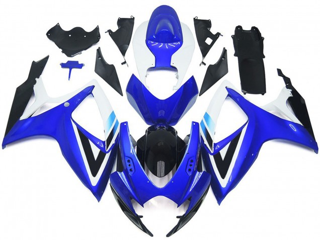 2006-2007 Style Bleu Profond & Bleu Clair OEM GSXR 600-750 Carénage Moto 2006-2007 Style Bleu Profond & Bleu Clair OEM GSXR 600-750 Carénage Moto