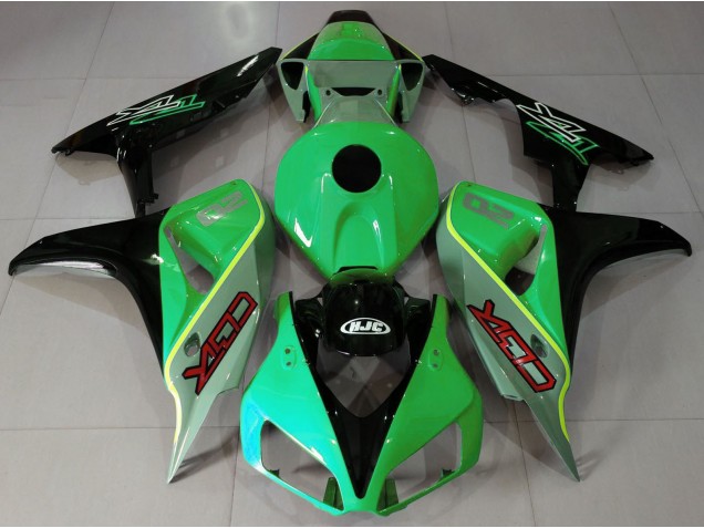 2006-2007 Style Cbr Vert Brillant & Noir CBR1000RR Carénage Moto 2006-2007 Style Cbr Vert Brillant & Noir CBR1000RR Carénage Moto