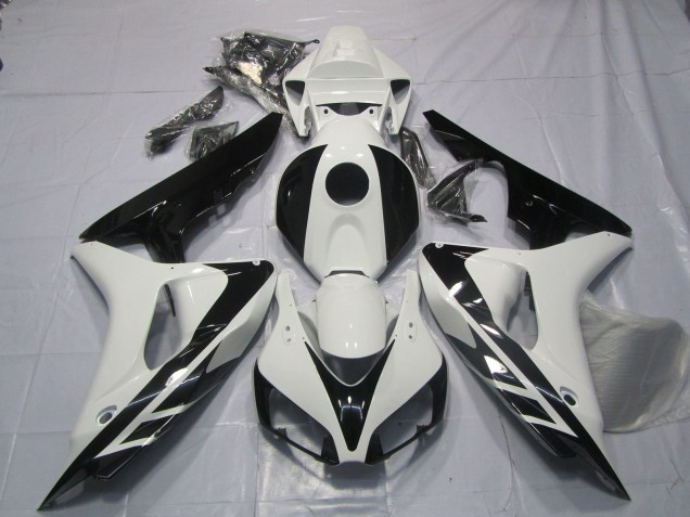 2006-2007 Style Noir & Blanc OEM Sans Décalcomanies CBR1000RR Carénage Moto 2006-2007 Style Noir & Blanc OEM Sans Décalcomanies CBR1000RR Carénage Moto