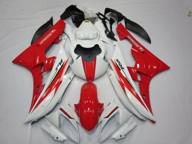2006-2007 Style Rouge Blanc OEM R6 Carénage Moto 2006-2007 Style Rouge Blanc OEM R6 Carénage Moto