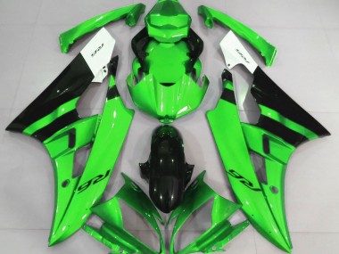 2006-2007 Vert Brillant & Noir R6 Carénage Moto