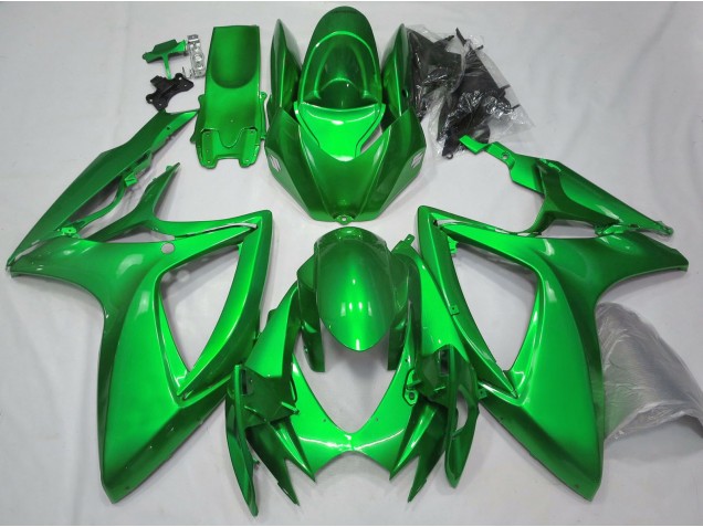 2006-2007 Vert Brillant Uni GSXR 600-750 Carénage Moto 2006-2007 Vert Brillant Uni GSXR 600-750 Carénage Moto