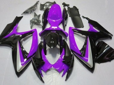 2006-2007 Violet Brillant Débadgé GSXR 600-750 Carénage Moto