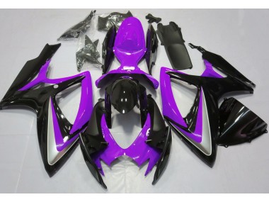 2006-2007 Violet Brillant Débadgé GSXR 600-750 Carénage Moto