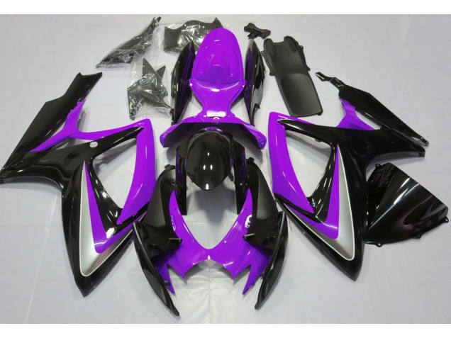 2006-2007 Violet Brillant Débadgé GSXR 600-750 Carénage Moto 2006-2007 Violet Brillant Débadgé GSXR 600-750 Carénage Moto