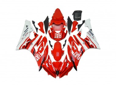 2006-2007 Étoile Rouge & Blanche Fiat R6 Carénage Moto