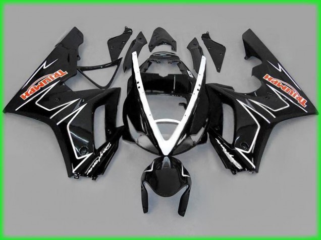 2006-2008 Noir Brillant Avec Blanc Daytona 675 Carénage Moto 2006-2008 Noir Brillant Avec Blanc Daytona 675 Carénage Moto