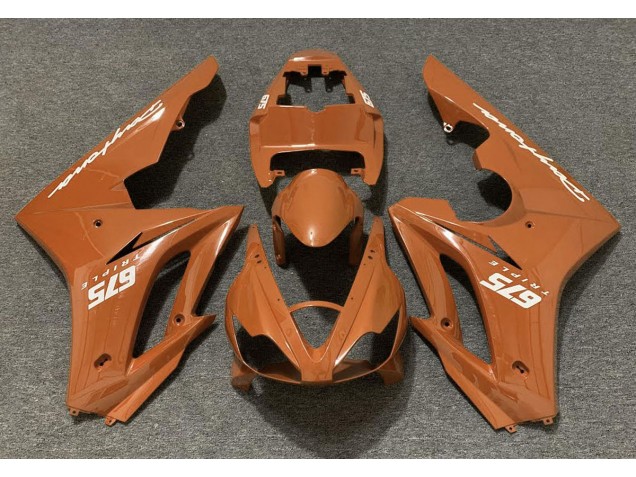2006-2008 Orange Brillant Daytona 675 Carénage Moto 2006-2008 Orange Brillant Daytona 675 Carénage Moto