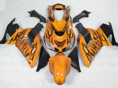 2006-2011 Giallo Nero Fiamma ZX14R Carénage Moto