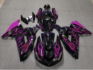 2006-2011 Rose Flamme ZX14R Carénage Moto