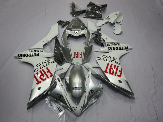 2007-2008 Argent Fiat R1 Carénage Moto 2007-2008 Argent Fiat R1 Carénage Moto