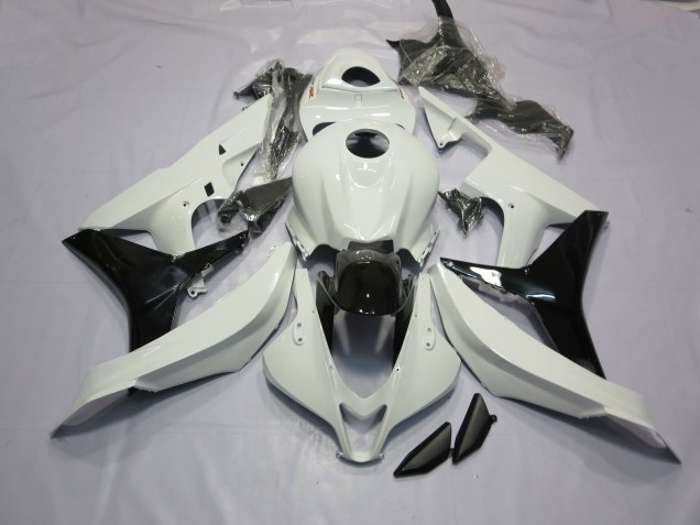 2007-2008 Blanc Brillant & Noir CBR600RR Carénage Moto 2007-2008 Blanc Brillant & Noir CBR600RR Carénage Moto