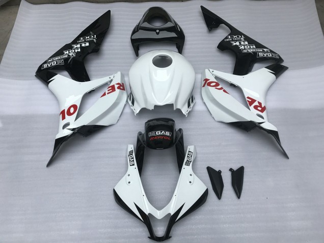 2007-2008 Blanc Brillant & Rouge Repsol CBR600RR Carénage Moto 2007-2008 Blanc Brillant & Rouge Repsol CBR600RR Carénage Moto