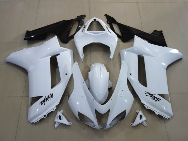 2007-2008 Blanc Brillant ZX6R Carénage Moto