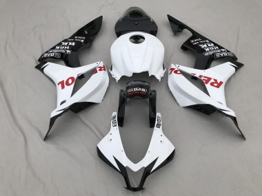 2007-2008 Blanc Mat & Rouge Repsol CBR600RR Carénage Moto