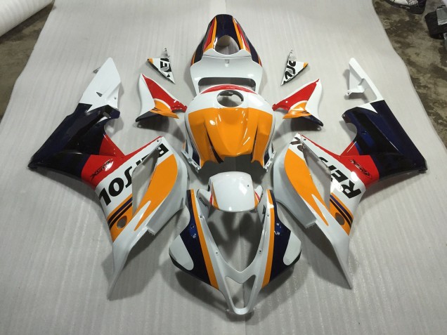 2007-2008 Blanc Personnalisé Repsol CBR600RR Carénage Moto 2007-2008 Blanc Personnalisé Repsol CBR600RR Carénage Moto