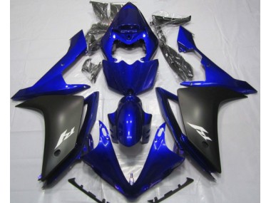 2007-2008 Bleu Brillant & Noir R1 Carénage Moto