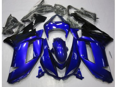 2007-2008 Bleu Brillant & Noir ZX6R Carénage Moto