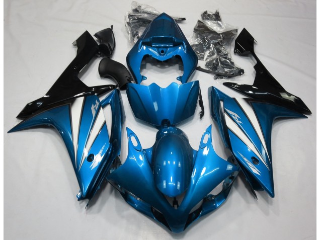 2007-2008 Bleu Clair Blanc & Noir R1 Carénage Moto 2007-2008 Bleu Clair Blanc & Noir R1 Carénage Moto