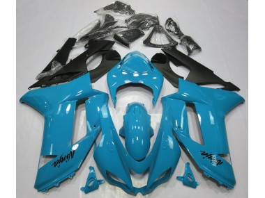 2007-2008 Bleu Clair Brillant ZX6R Carénage Moto