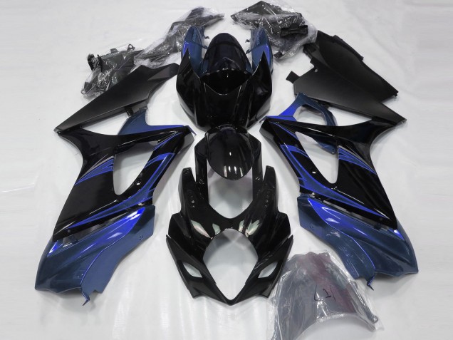 2007-2008 Bleu & Noir Brillant GSXR 1000 Carénage Moto 2007-2008 Bleu & Noir Brillant GSXR 1000 Carénage Moto
