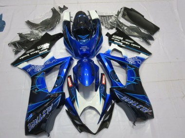 2007-2008 Bleu & Noir Corona GSXR 1000 Carénage Moto