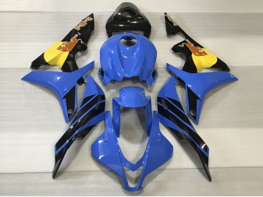 2007-2008 Bleu & Orange Taureau CBR600RR Carénage Moto