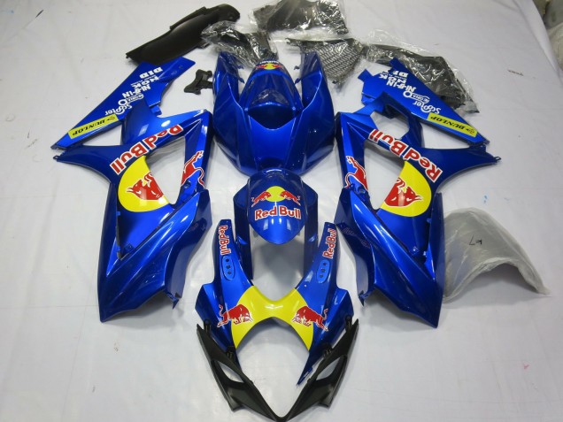2007-2008 Bleu Rouge Taureau GSXR 1000 Carénage Moto 2007-2008 Bleu Rouge Taureau GSXR 1000 Carénage Moto