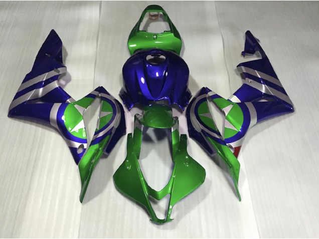2007-2008 Bleu Vert Captain America CBR600RR Carénage Moto 2007-2008 Bleu Vert Captain America CBR600RR Carénage Moto
