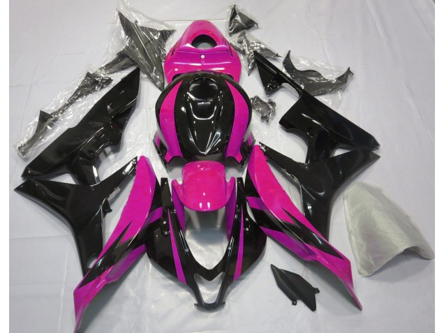 2007-2008 Conception Rose & Noire OEM CBR600RR Carénage Moto 2007-2008 Conception Rose & Noire OEM CBR600RR Carénage Moto
