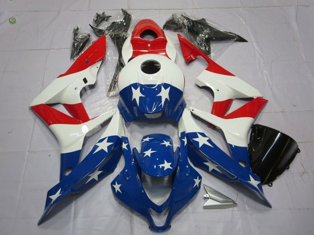 2007-2008 Drapeau Américain CBR600RR Carénage Moto 2007-2008 Drapeau Américain CBR600RR Carénage Moto