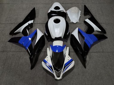 2007-2008 Noir Blanc & Bleu CBR600RR Carénage Moto