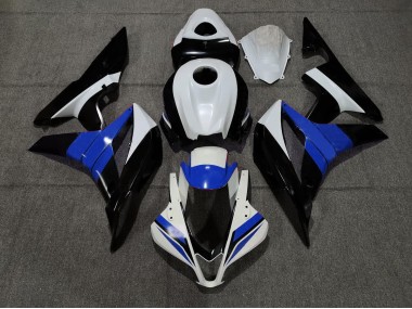 2007-2008 Noir Blanc & Bleu CBR600RR Carénage Moto
