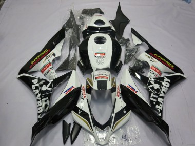 2007-2008 Noir & Blanc Playboy CBR600RR Carénage Moto